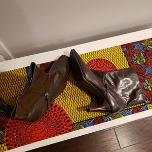 Nine West Brown Leather Boot